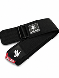 Cinturón lumbar J-LAR negro para halterofilia, sentadilla y peso muerto